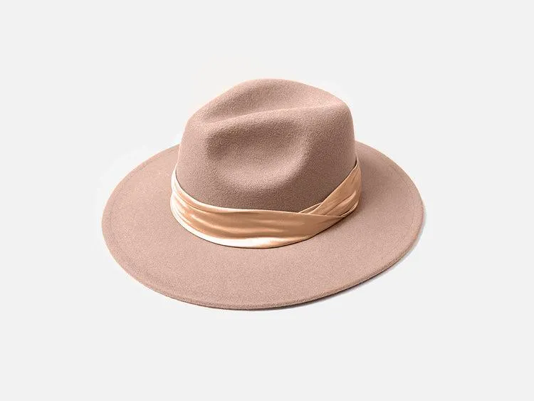 Mauve Satin Tilly Fedora