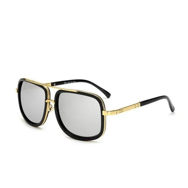 Mens Vintage Wayfarer/Gold Rim/Mens vintage sunglasses