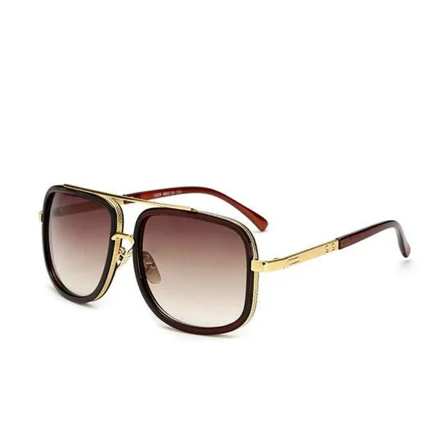 Mens Vintage Wayfarer/Gold Rim/Mens vintage sunglasses