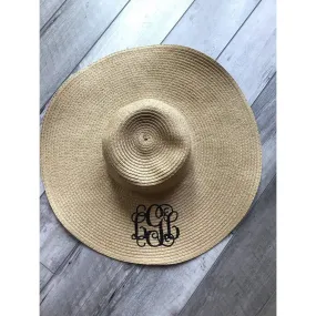 Monogrammed Floppy Hat