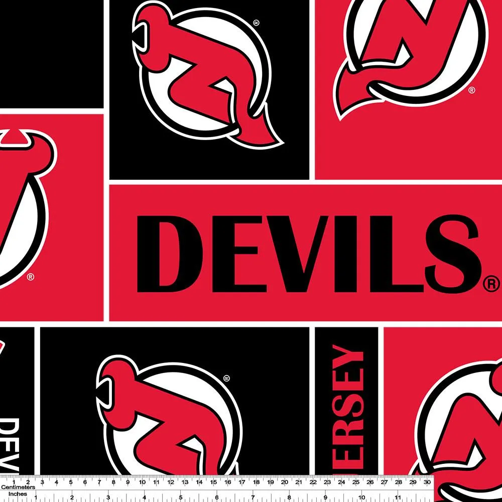 New Jersey Devils - NHL Fleece Print - Patchwork