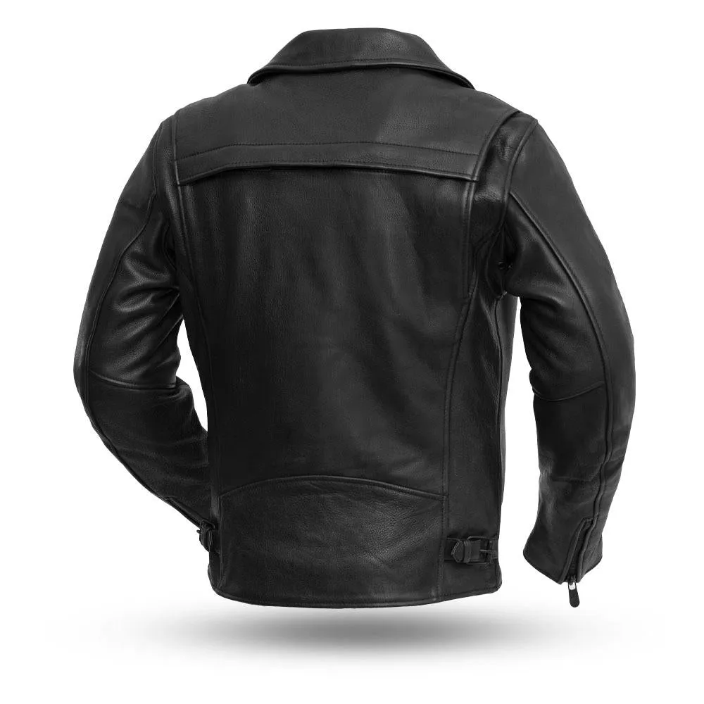 Night Rider - Men's Leather Motorcycle Jacket