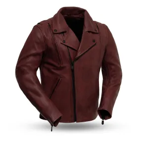 Night Rider - Men's Leather Motorcycle Jacket