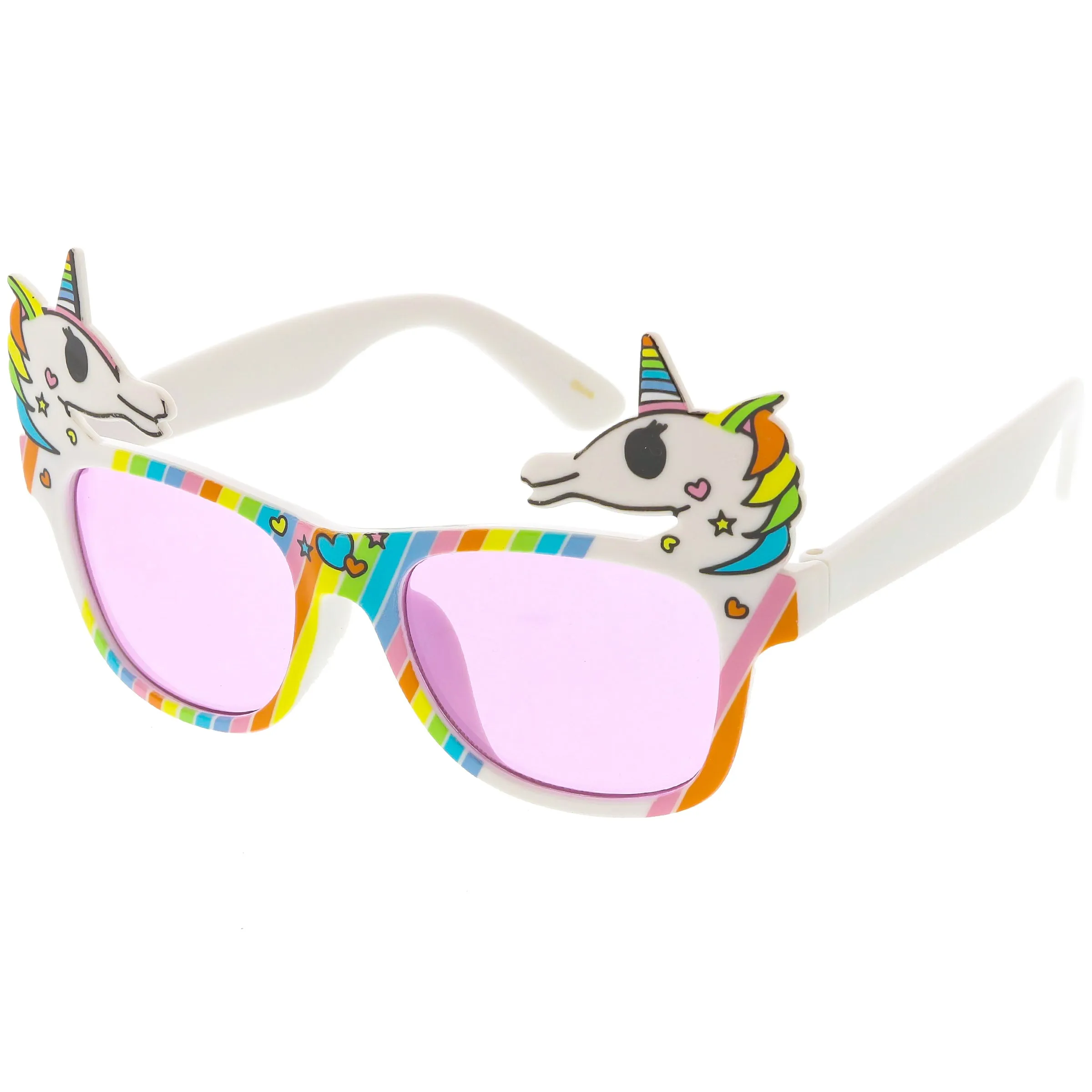 Novelty Colorful Rainbow Unicorn Sunglasses C714