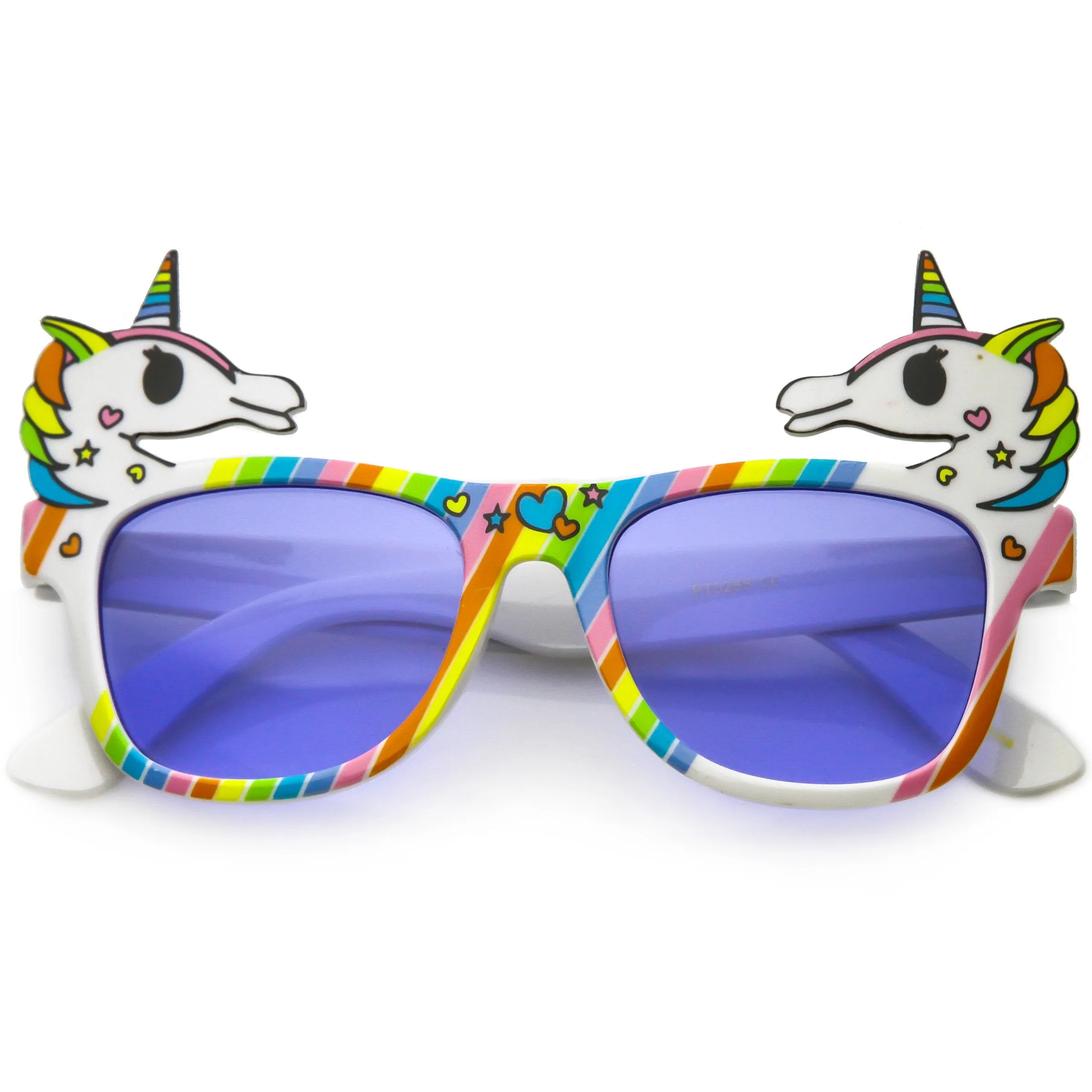 Novelty Colorful Rainbow Unicorn Sunglasses C714