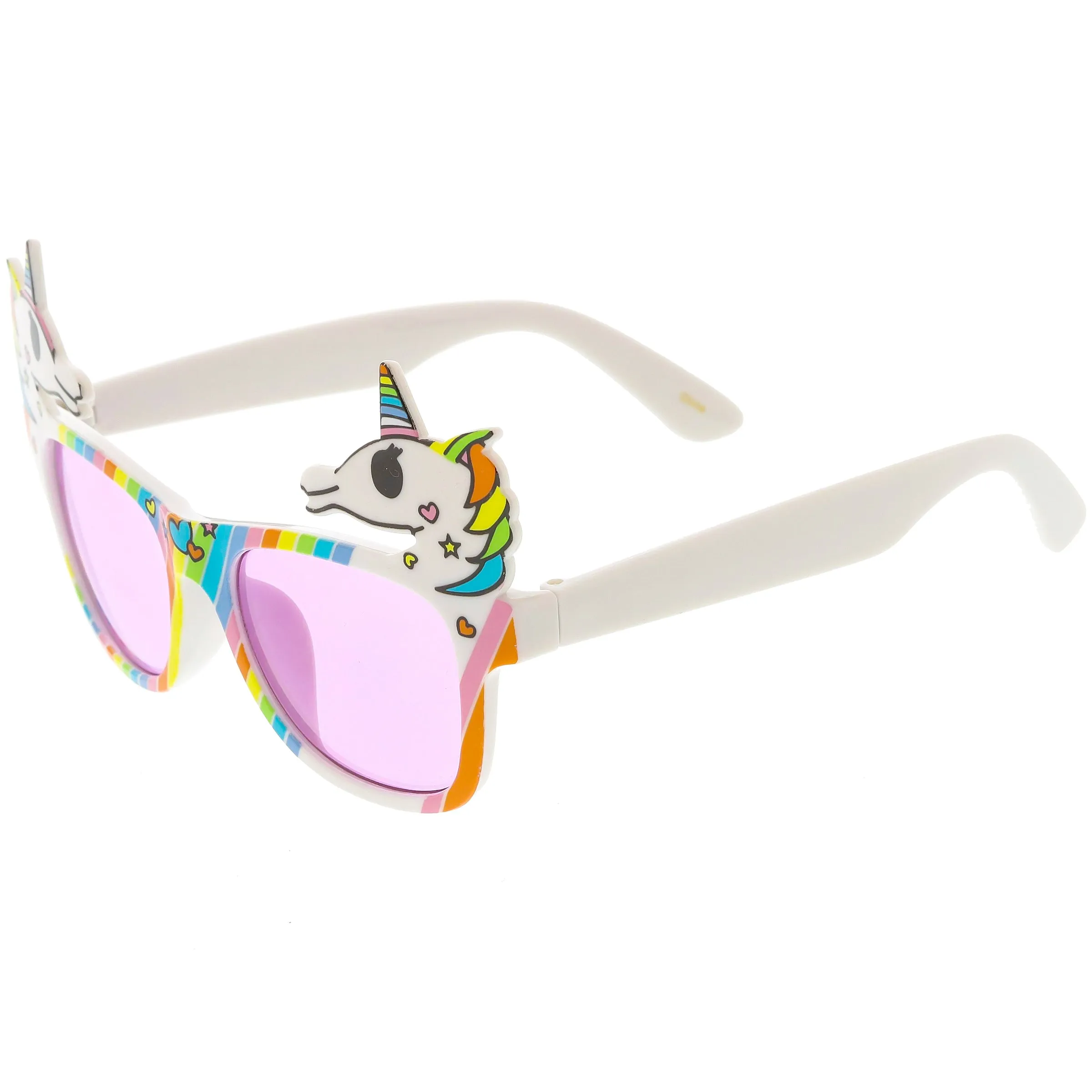 Novelty Colorful Rainbow Unicorn Sunglasses C714