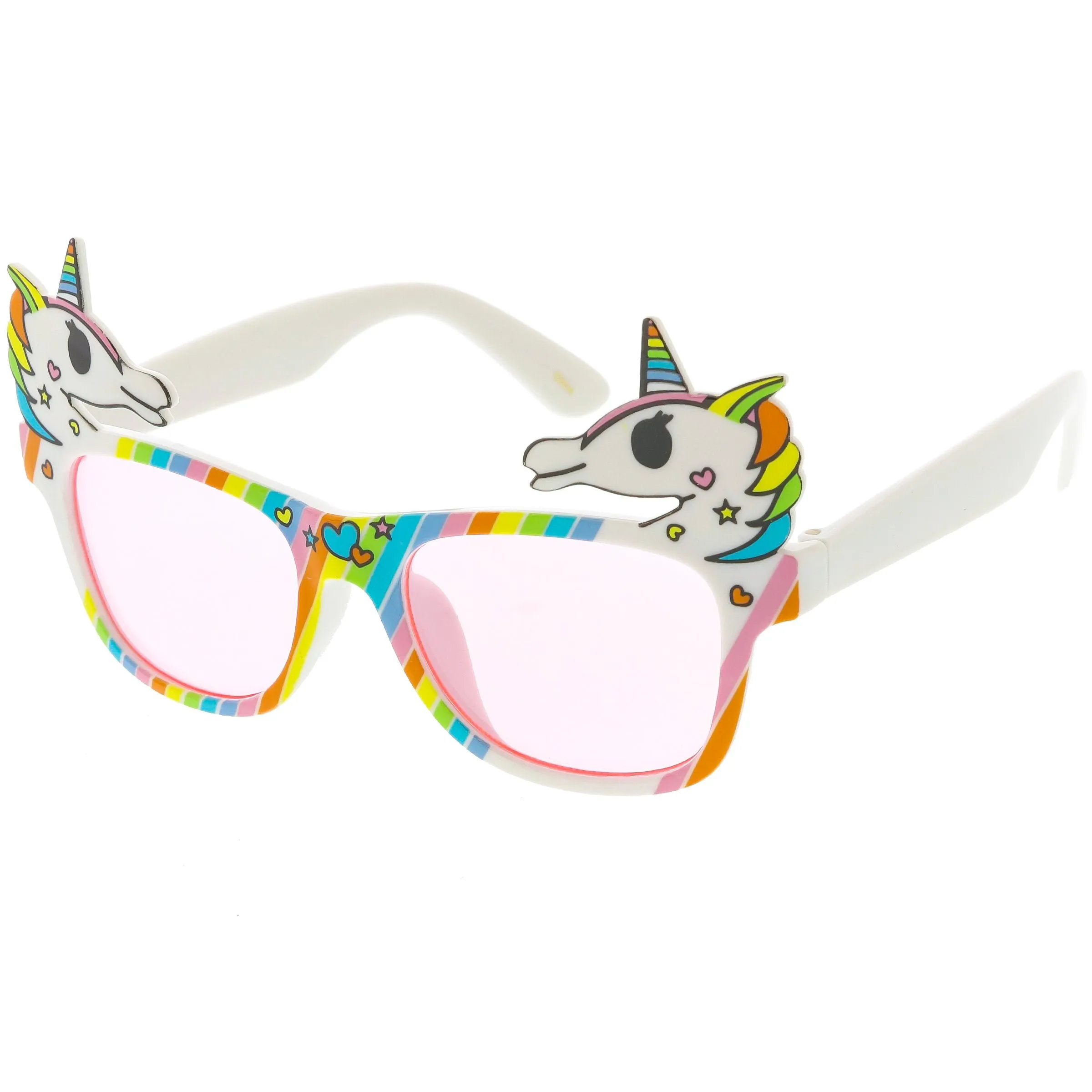 Novelty Colorful Rainbow Unicorn Sunglasses C714