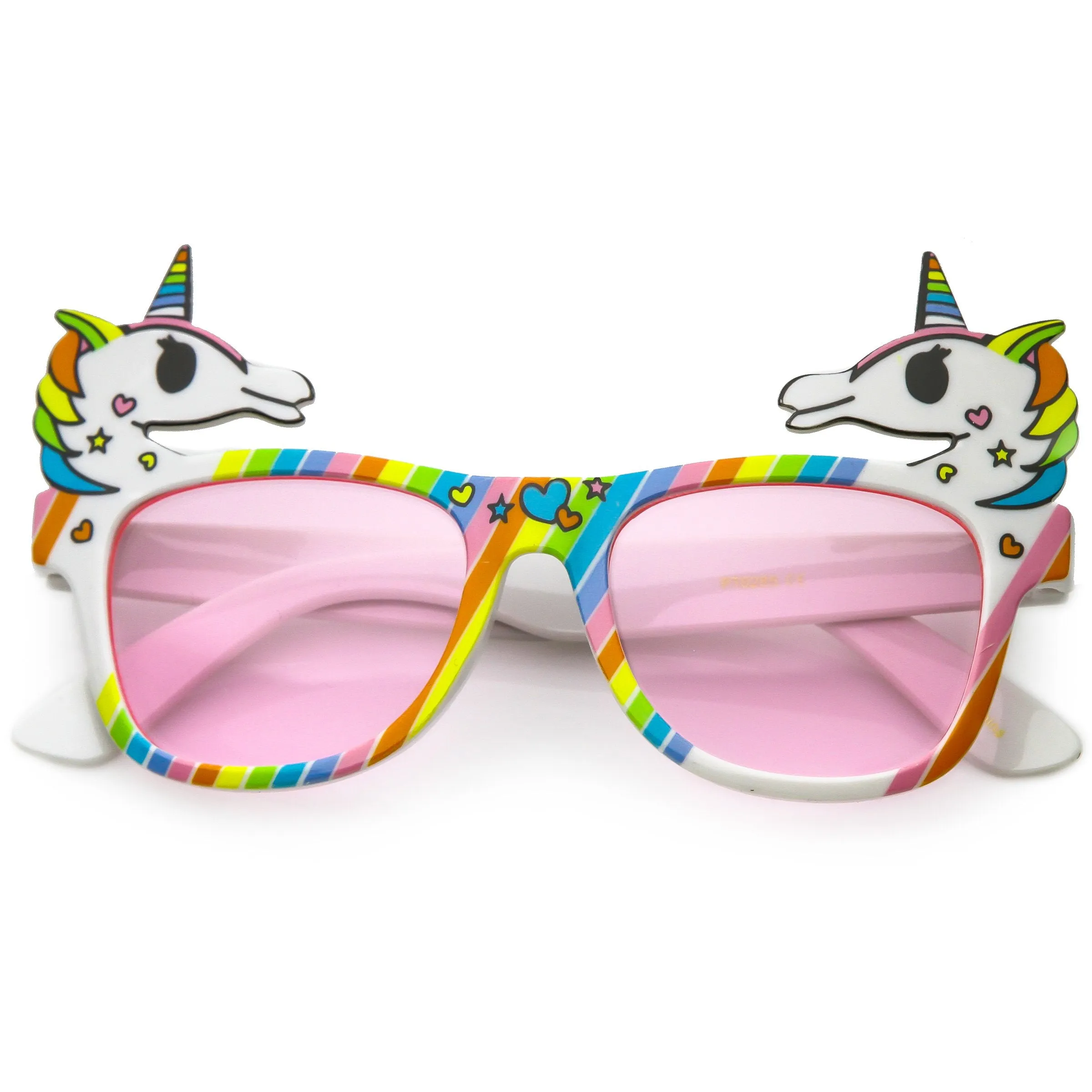 Novelty Colorful Rainbow Unicorn Sunglasses C714