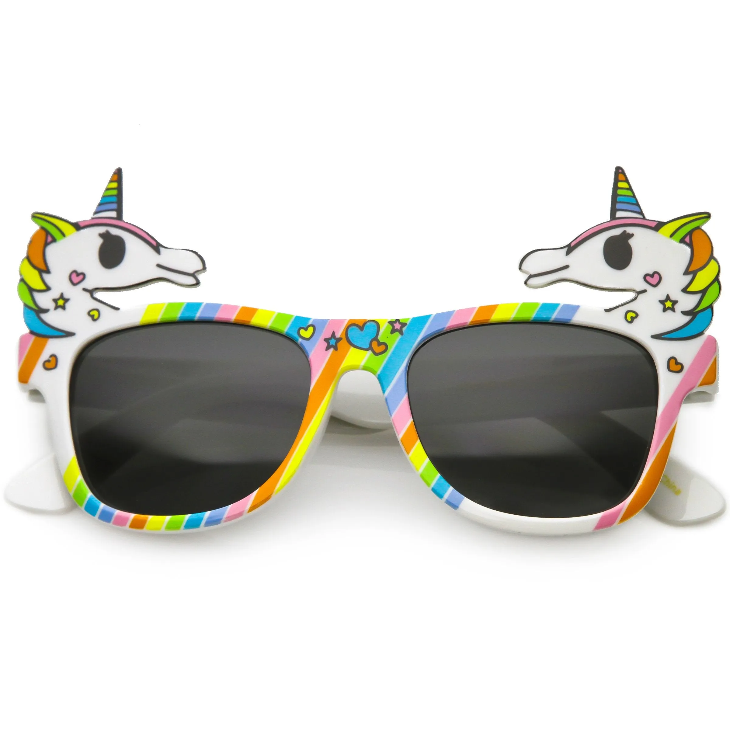 Novelty Colorful Rainbow Unicorn Sunglasses C714