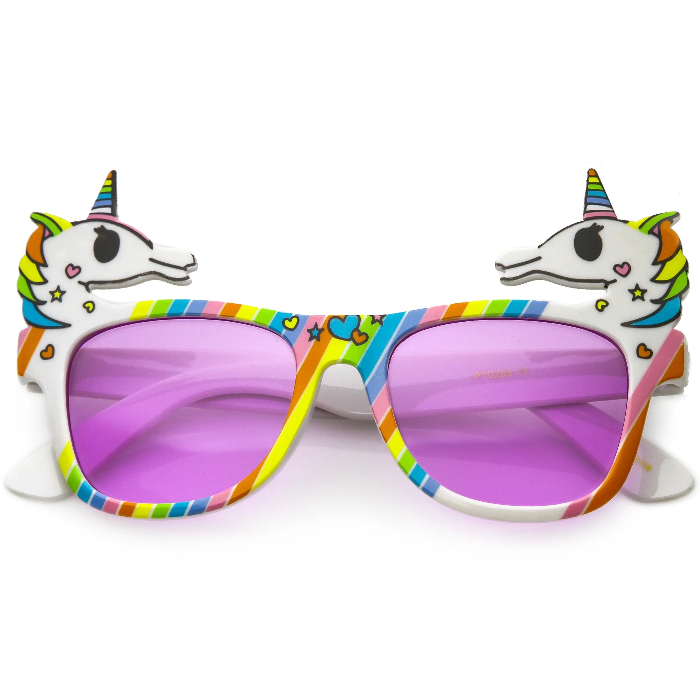 Novelty Colorful Rainbow Unicorn Sunglasses C714