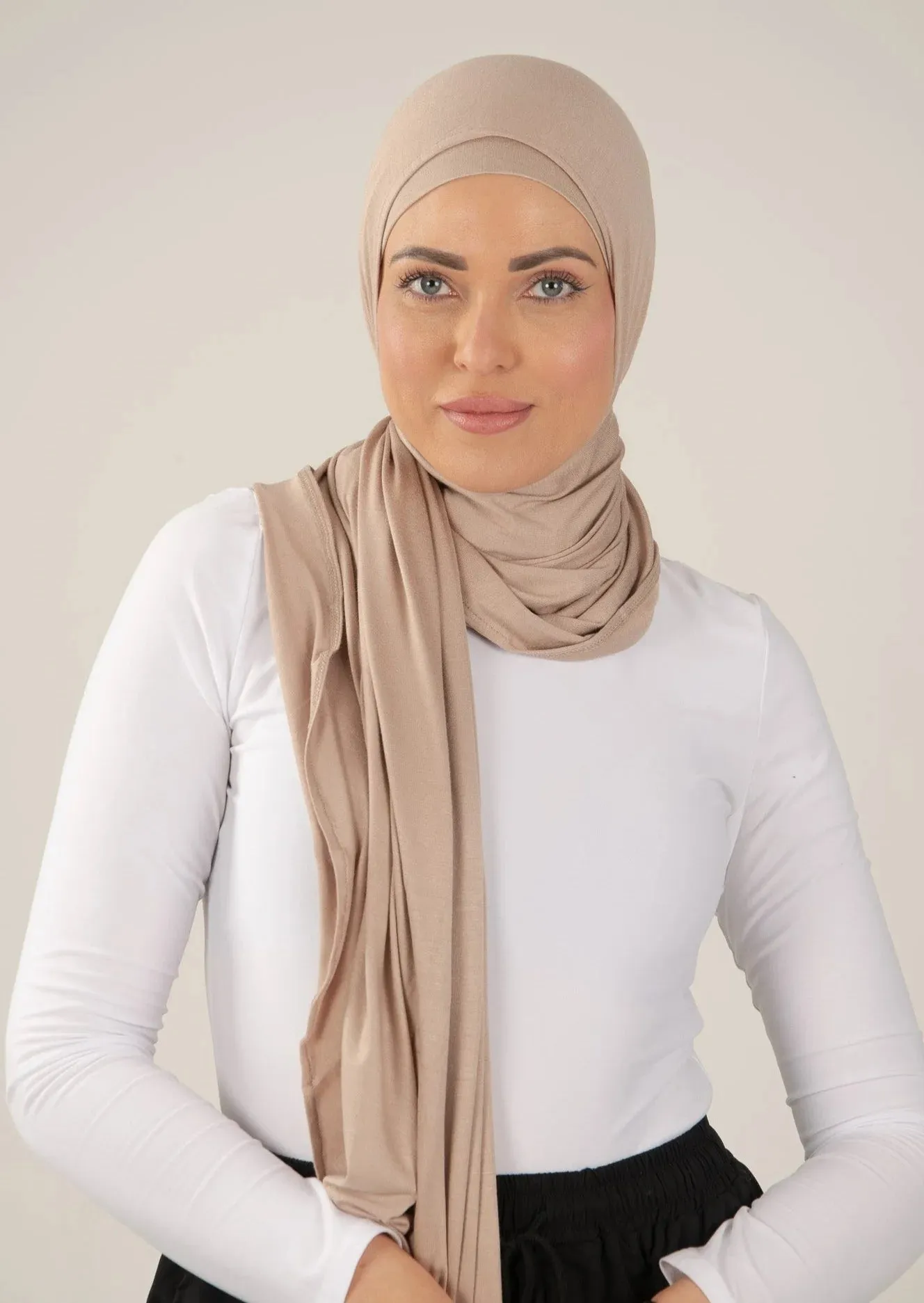 Nude Jersey Hijab