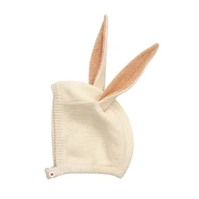 Peach Sparkle Bunny Baby Bonnet