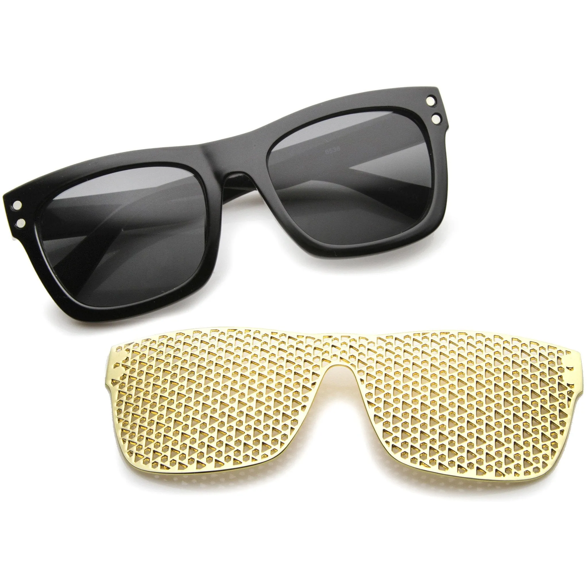 Pop Culture Magnetic Mesh Clip On Sunglasses A051