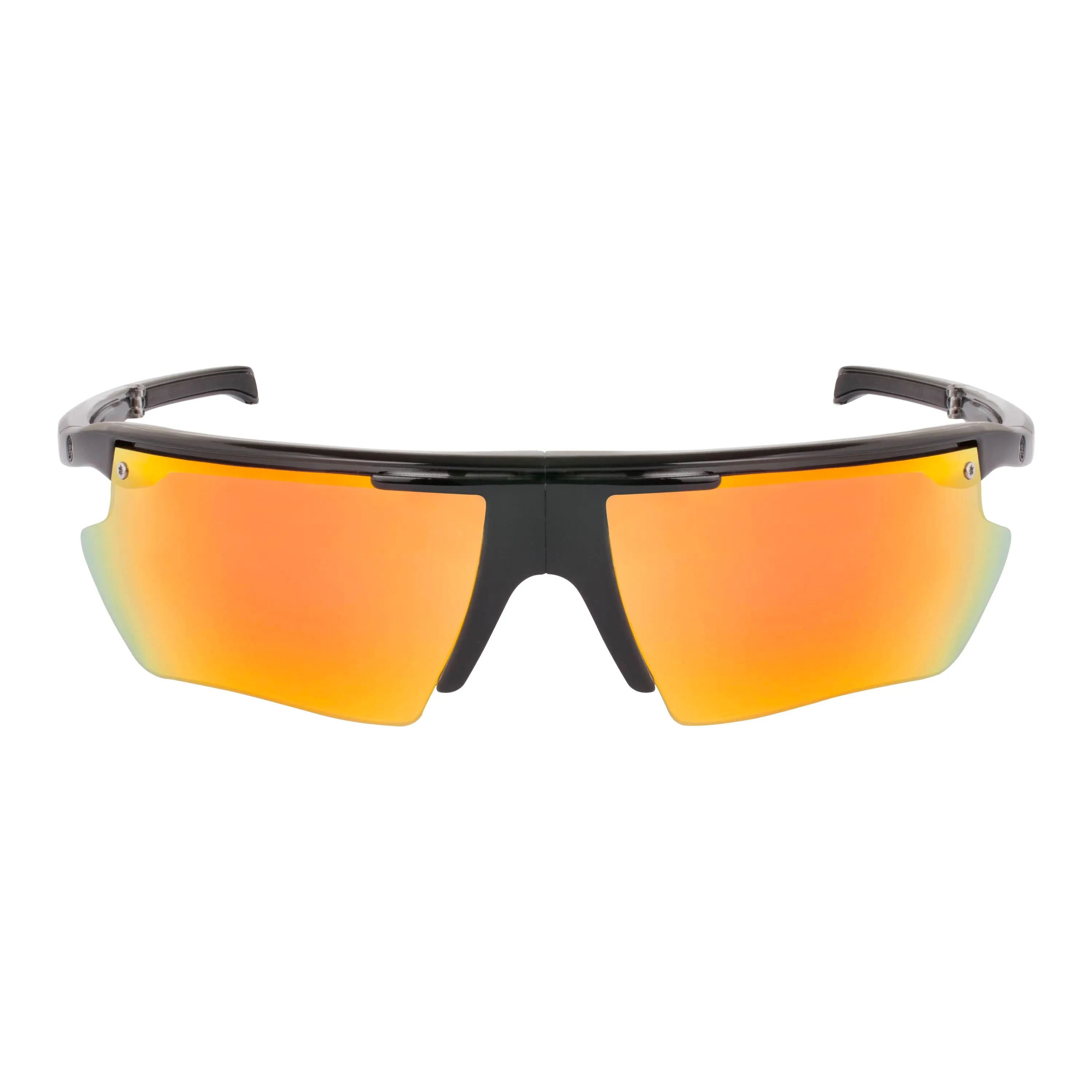 POPEDGE | Polarized, Gloss Black Crystal, Orange Mirror, Small