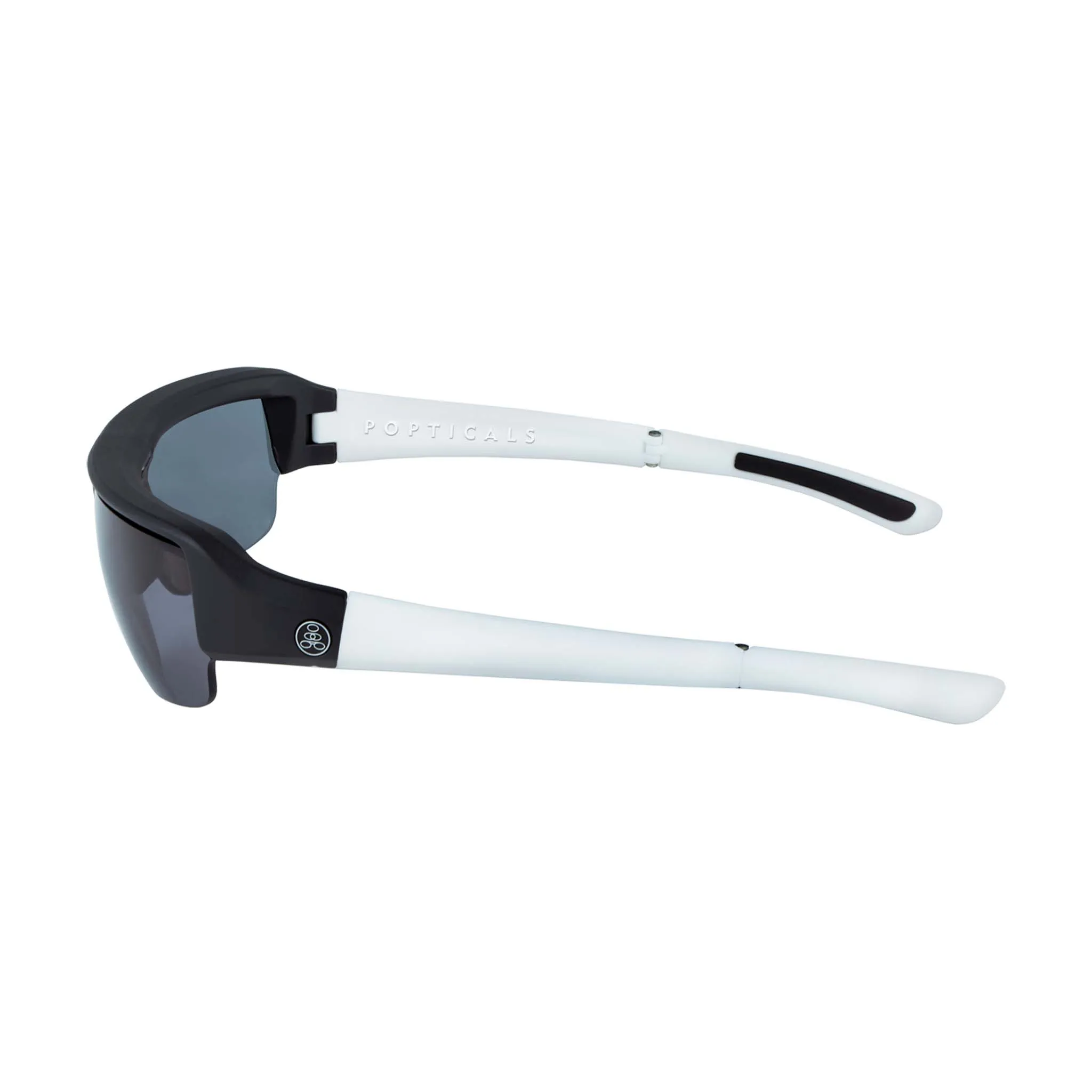 POPGUN | Polarized, Matte Black/White, Gray Lens