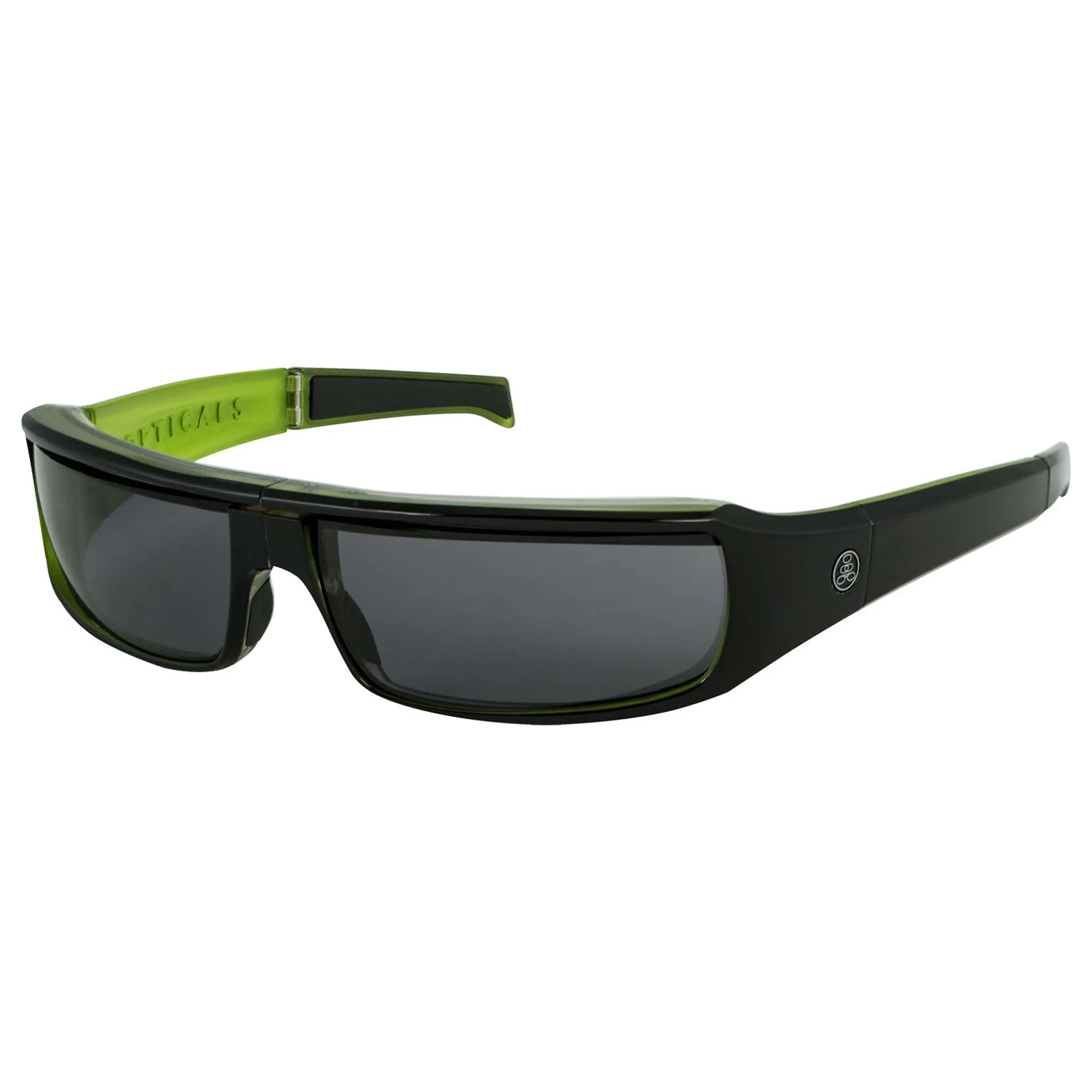 POPSIGN | Polarized, Gloss Black/Green Crystal, Gray Lens