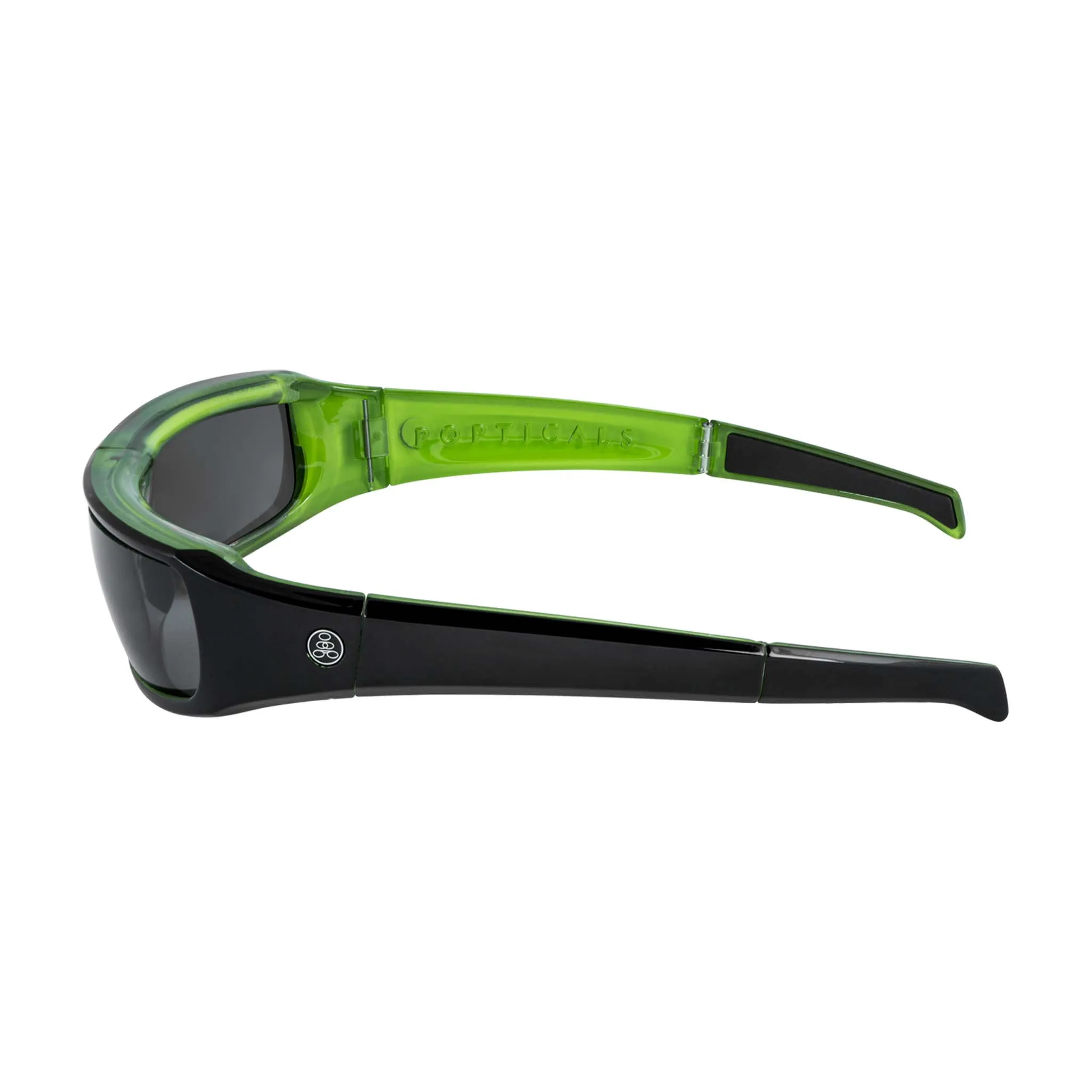 POPSIGN | Polarized, Gloss Black/Green Crystal, Gray Lens