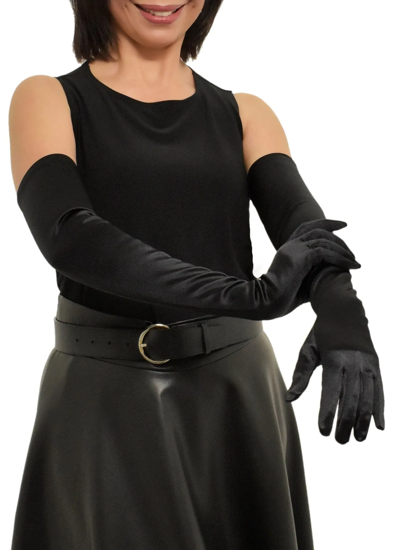 Portolano - Satin Long Stretch Gloves