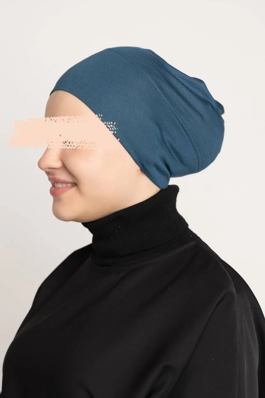 Premium Hijab Undercap - Peacock