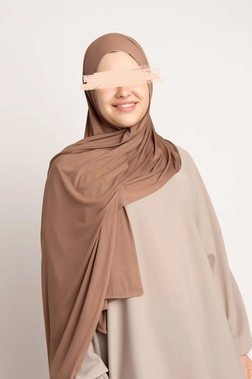 Premium Jersey Hijab - Chestnut