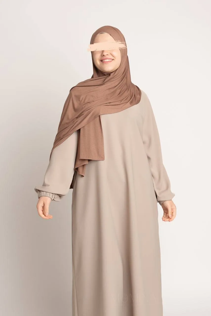 Premium Jersey Hijab - Chestnut