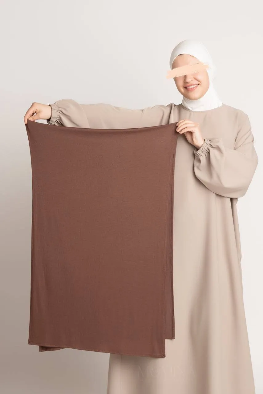 Premium Jersey Hijab - Chocolate Chip