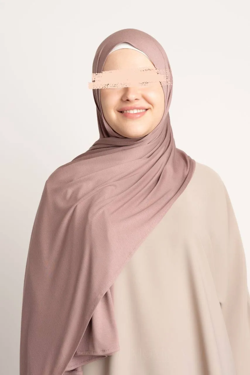 Premium Jersey Hijab - Mocha