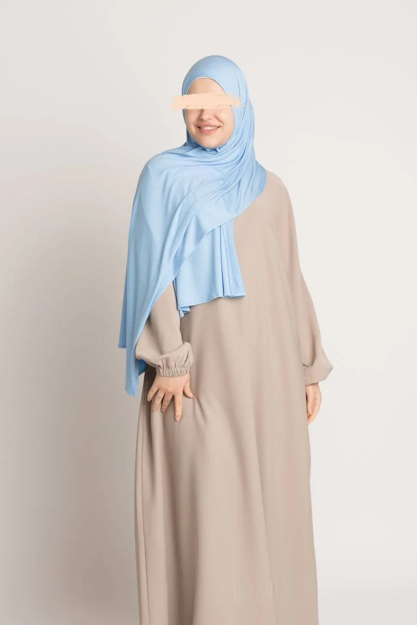 Premium Jersey Hijab - Powder Blue