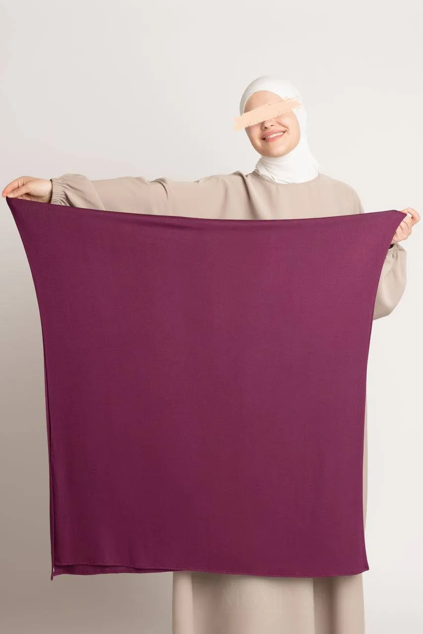 Premium Maxi Jersey Hijab - Mahogany