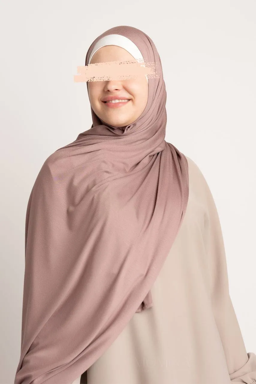 Premium Maxi Jersey Hijab - Mocha