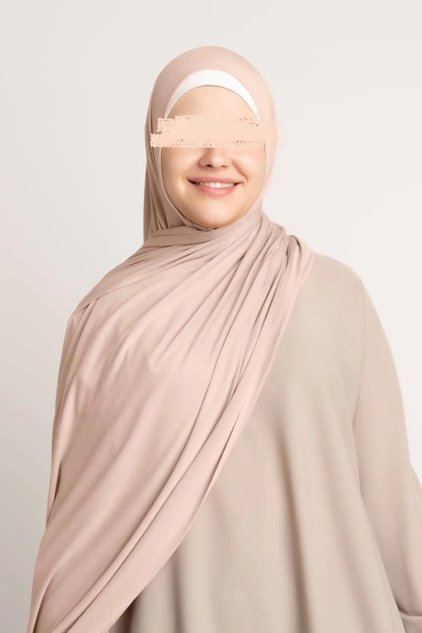 Premium Maxi Jersey Hijab - Praline