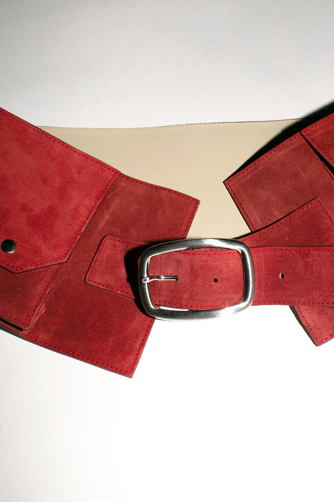 Red Suede Nelson Belt