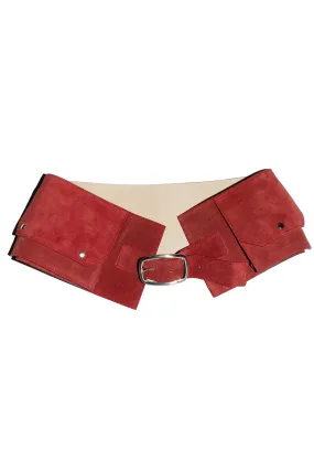 Red Suede Nelson Belt