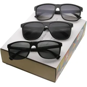 Retro Modern Casual Lifestyle Horn Rimmed Sunglasses A351 [Promo Box]