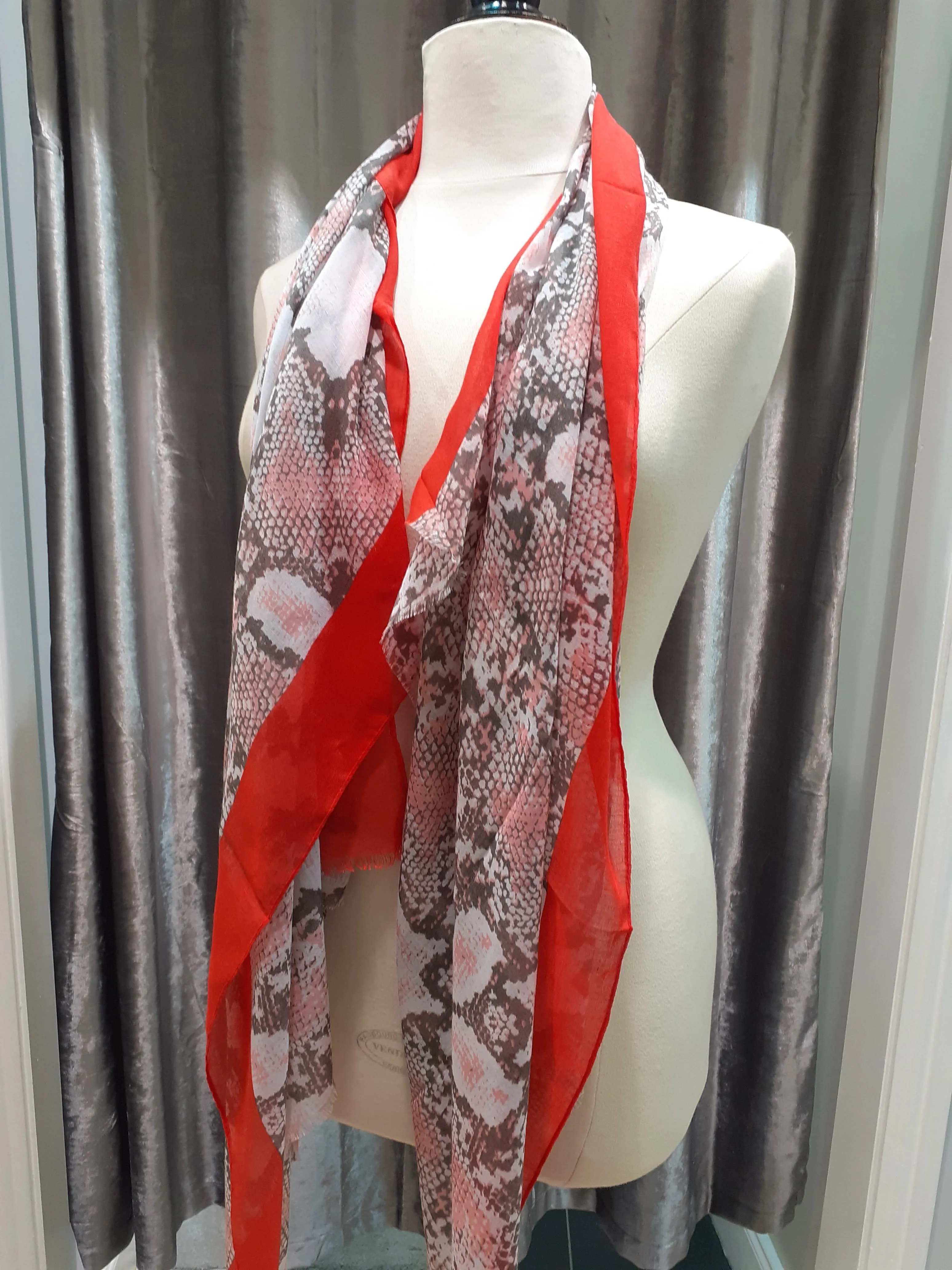 Snake print scarves