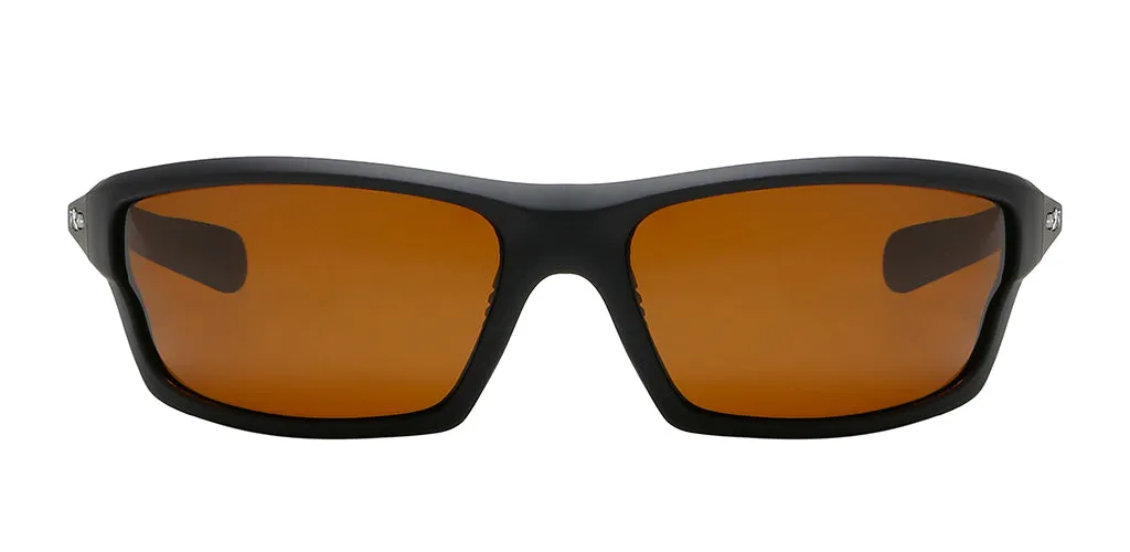 Spartan Brown Polarized Sport Sunglasses