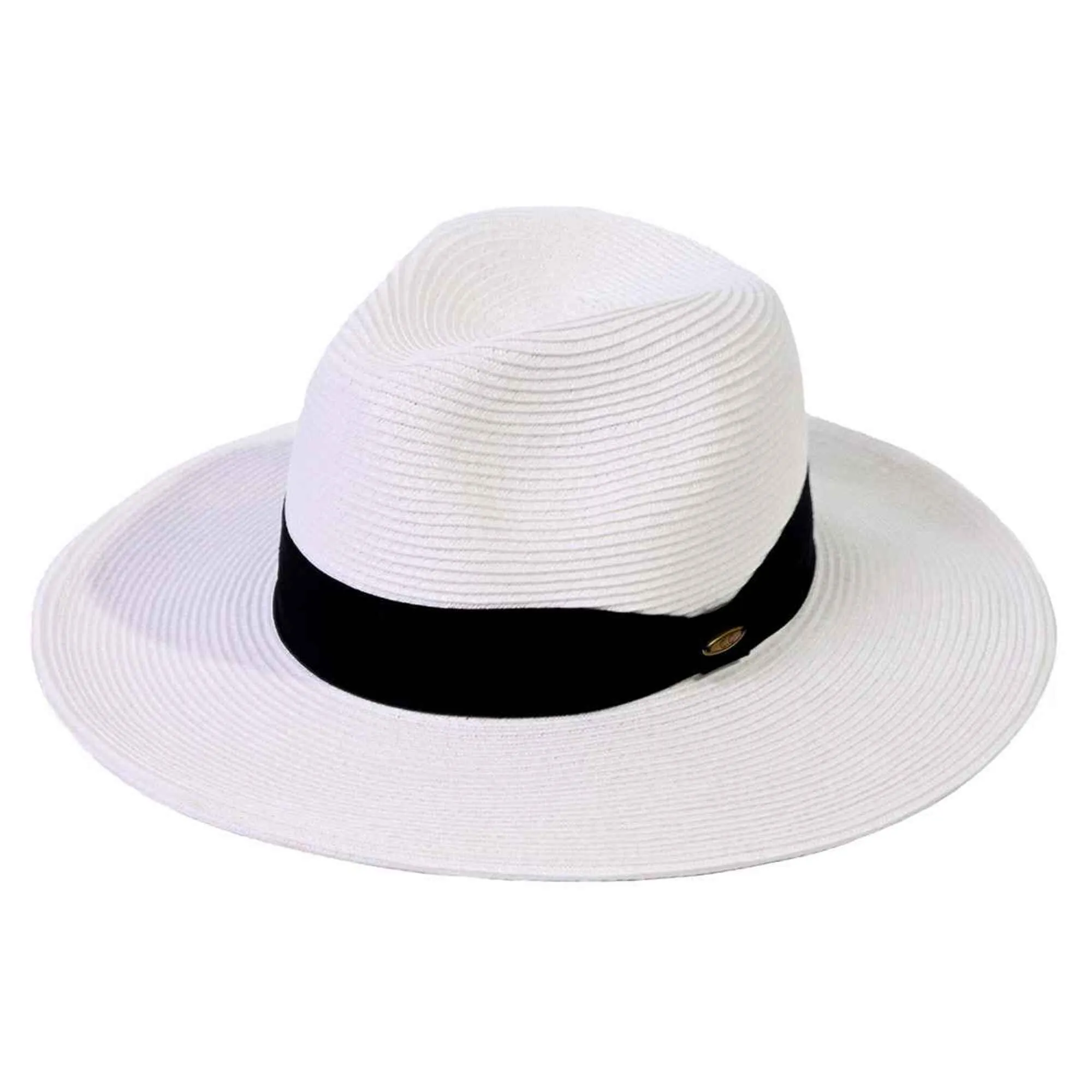 ST02 Brim Panama Hat With Ribbon Band