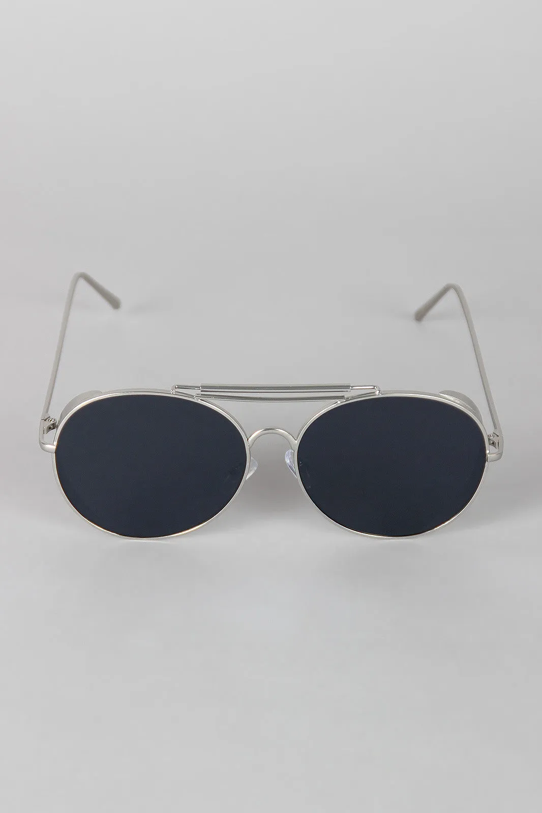 Straight Aviator Side Shield Sunglasses