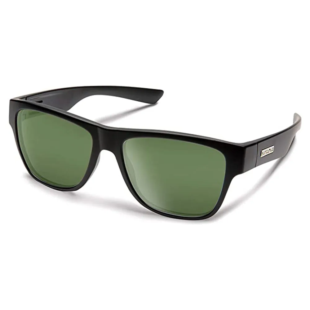 Suncloud Men's Matte Black Frame Gray Green Lens Polarized Redondo Sunglasses - 20323000356K7