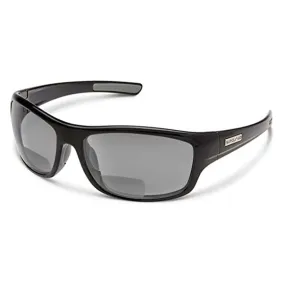 Suncloud Unisex Black Frame Gray Lens Cover Polarized Reader Sunglasses - S-CVRPPGYBK150