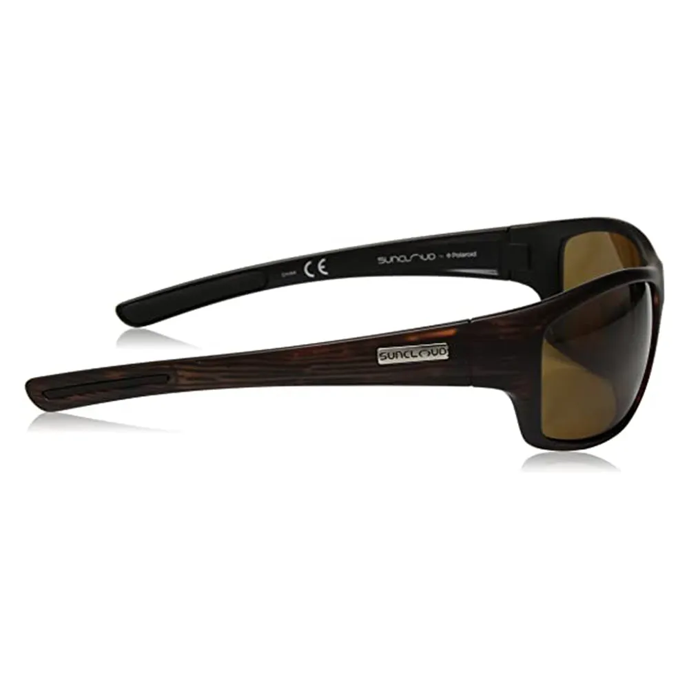 Suncloud Unisex Burnished Brown Frame Brown Lens Polarized Square Sunglasses - S-CVRPPBRBB