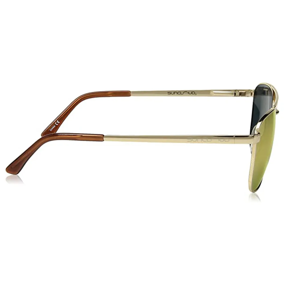 Suncloud Unisex Gold Frame Sienna Mirror Lens Polarized Fairlane Sunglasses - 202341J5G56DE