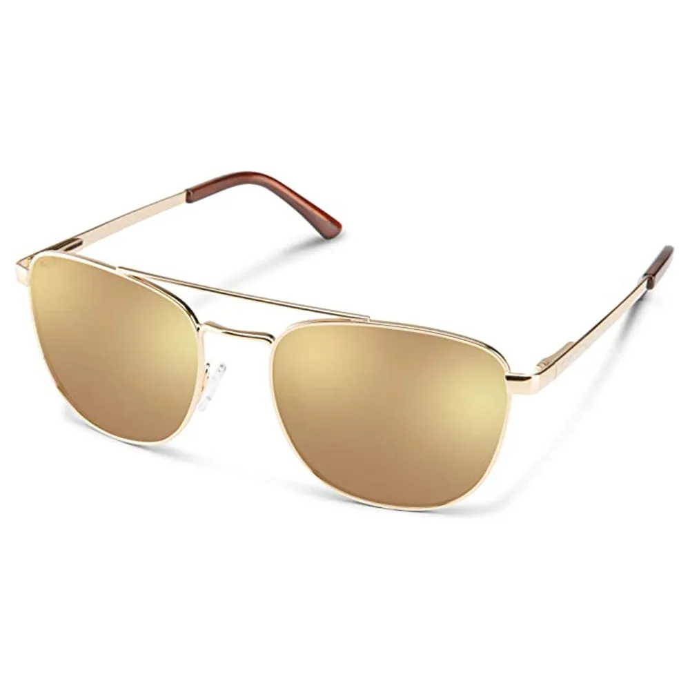 Suncloud Unisex Gold Frame Sienna Mirror Lens Polarized Fairlane Sunglasses - 202341J5G56DE