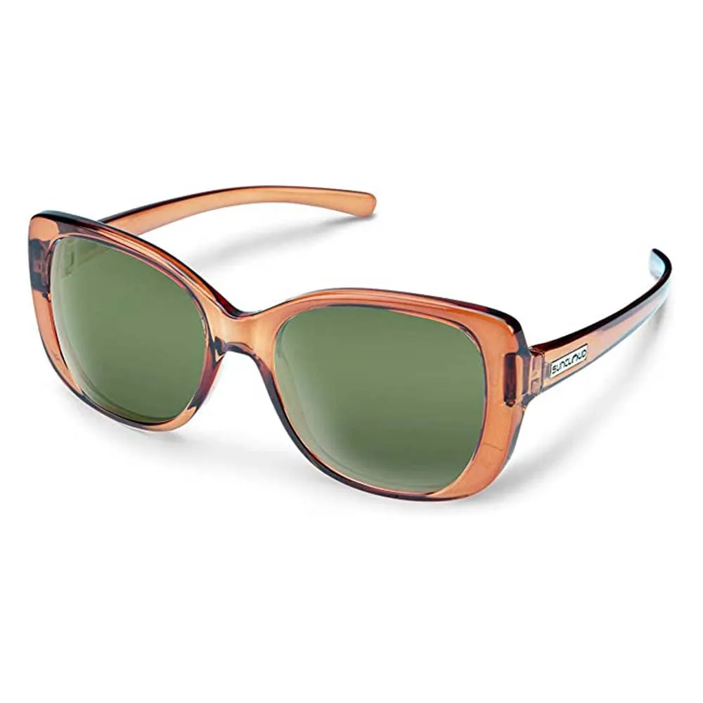 Suncloud Unisex Transparent Brown Frame Gray Green Lens Polarized Beyond Sunglasses - 2041996AZ53M9