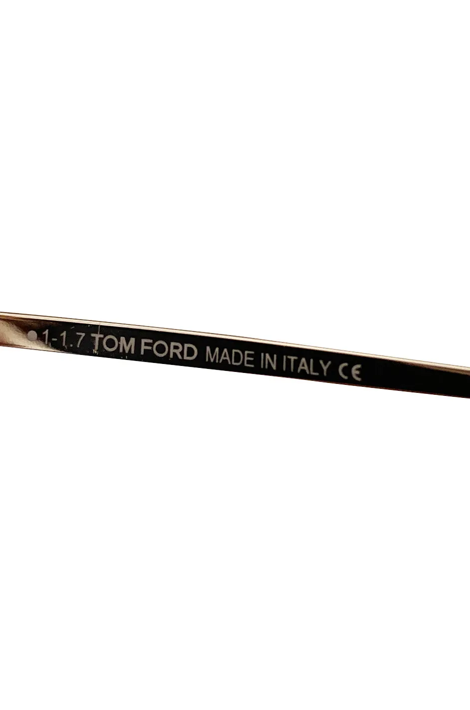 Tom Ford 'Connor-02' Oversized Metal Gold Toned Aviator Sunglasses