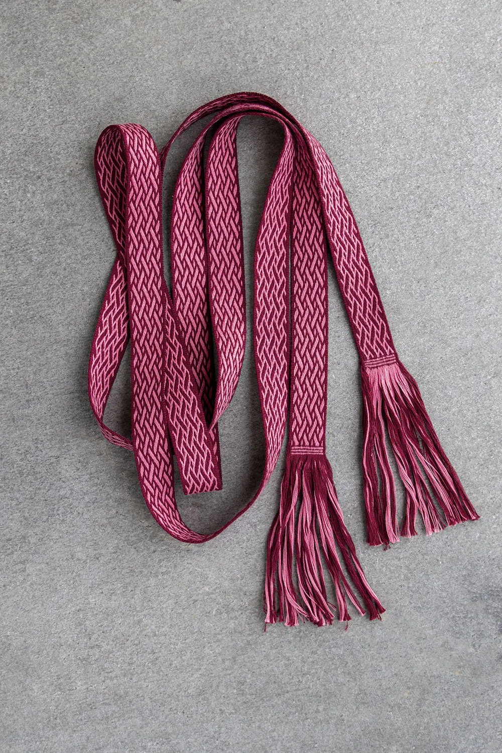 Woven Belt, Plum